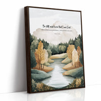 Be Still Autumn River Psalm Print