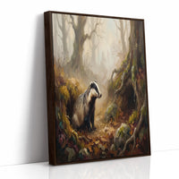 Badger at the Root Den
