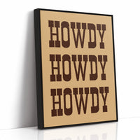 Texan Greetings In Rustic Type