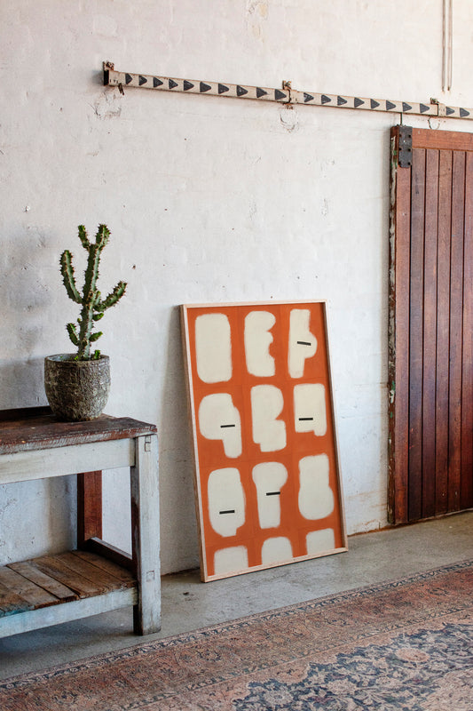 Minimal Shapes on Burnt Orange Grid