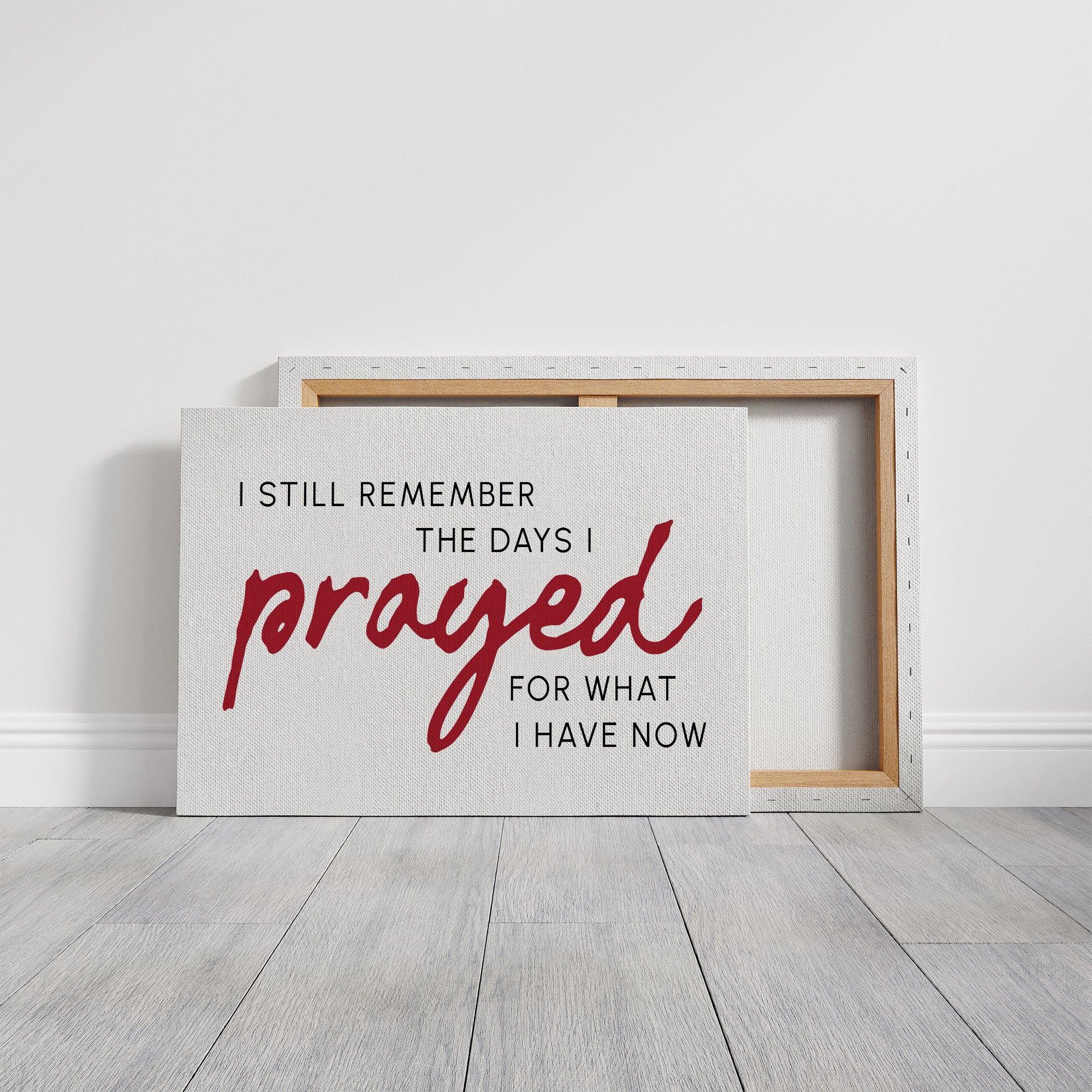 Crimson Gratitude In Modern Typography
