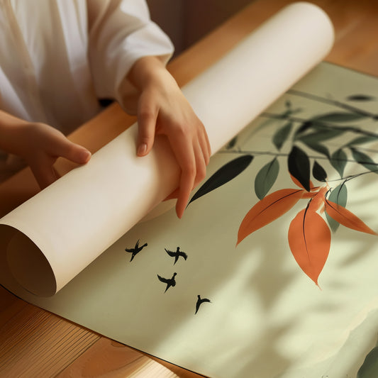 Bamboo Leaves Chase Morning Birds