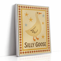 Silly Goose Folk Art Print