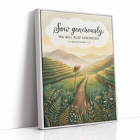 Sow Generously: Terraced Rice Field Path