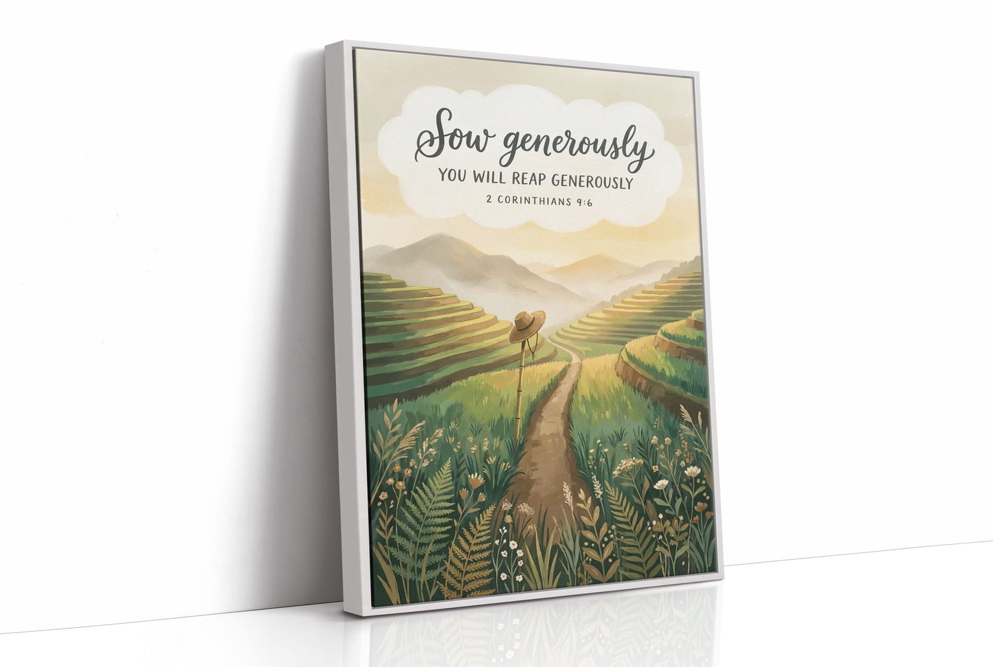 Sow Generously: Terraced Rice Field Path