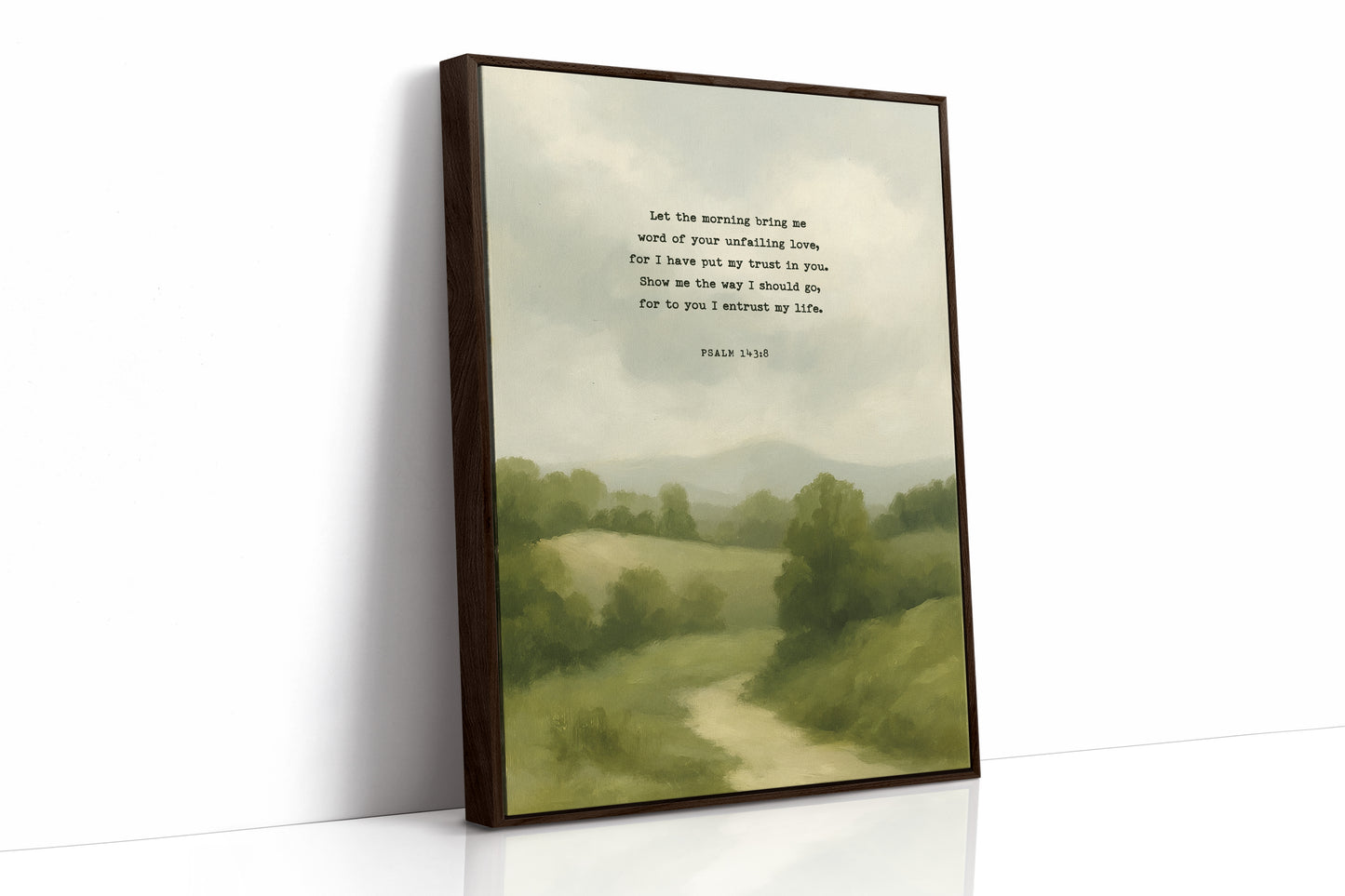 Morning Trust Psalm 143:8 Landscape Print