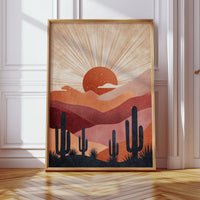Desert Sunsets and Silent Sentinels
