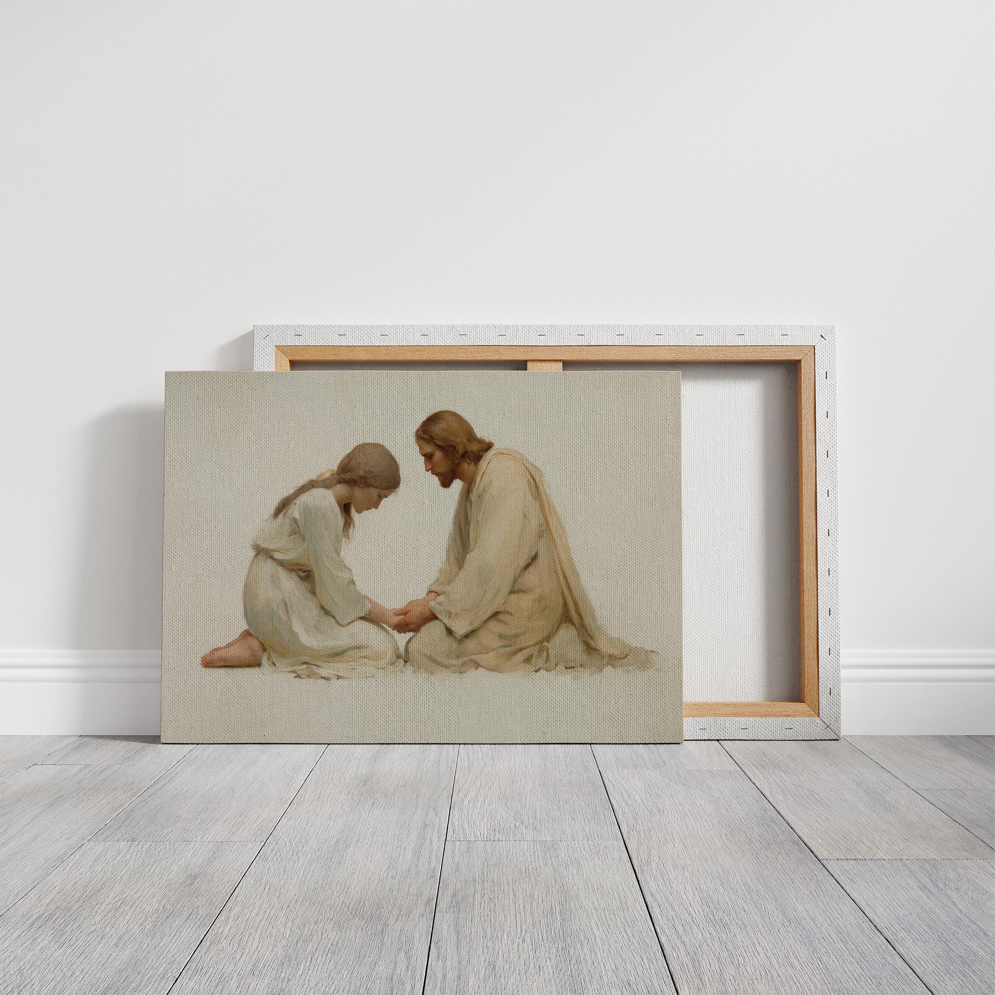 Whispered Devotion in Ivory Light