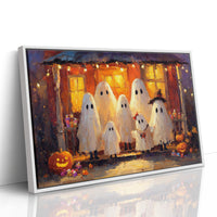 Gathering Under Pumpkin Light