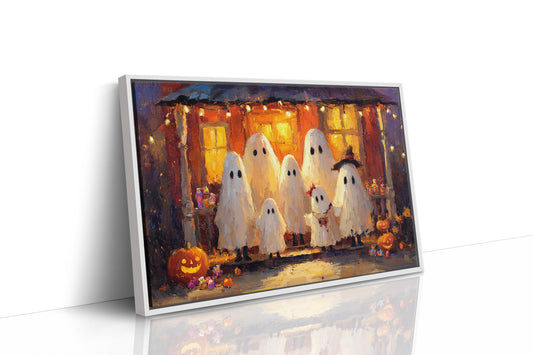 Gathering Under Pumpkin Light