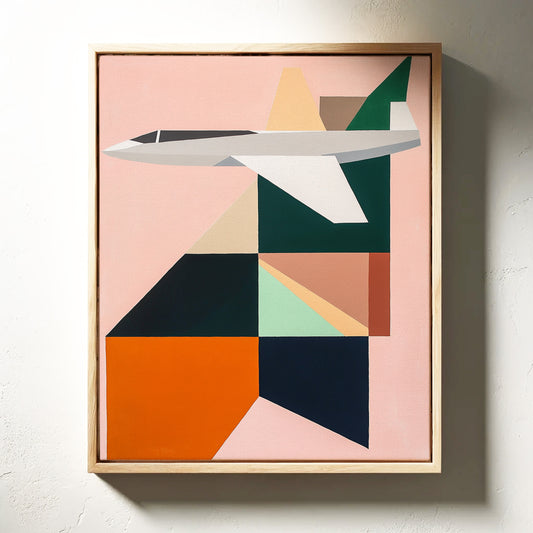 Geometric Flight Through Pastel Skies
