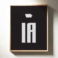 Iowa Letters Stand Bold And True