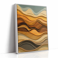 Carved Waves In Warm Grain