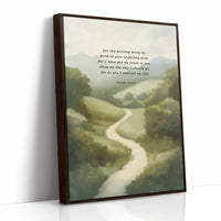 Guided Morning Path Psalm 143:8 Art Print