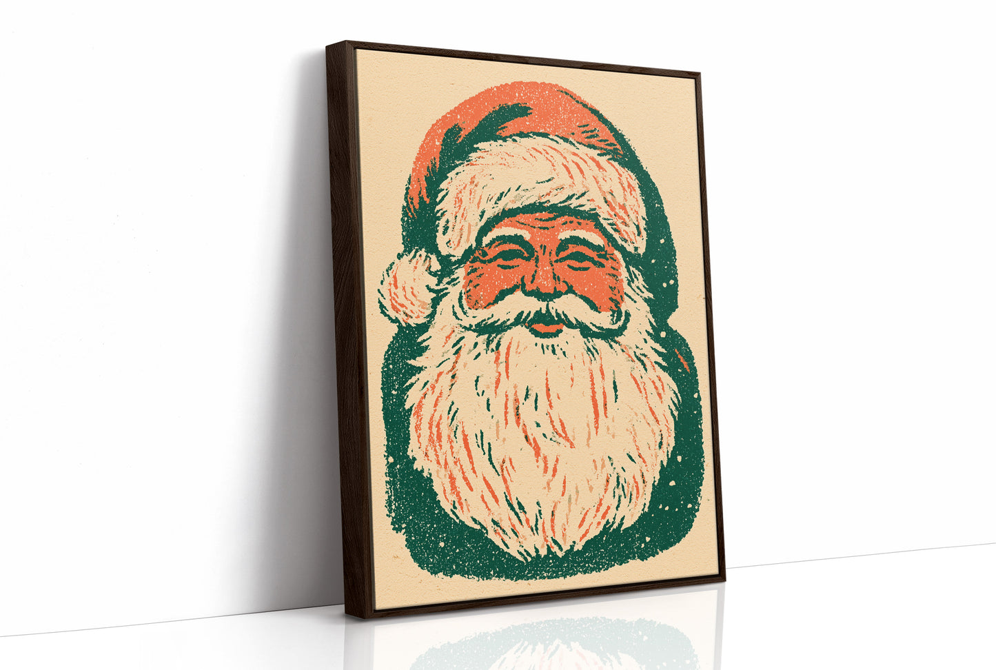 Retro Riso Santa Face
