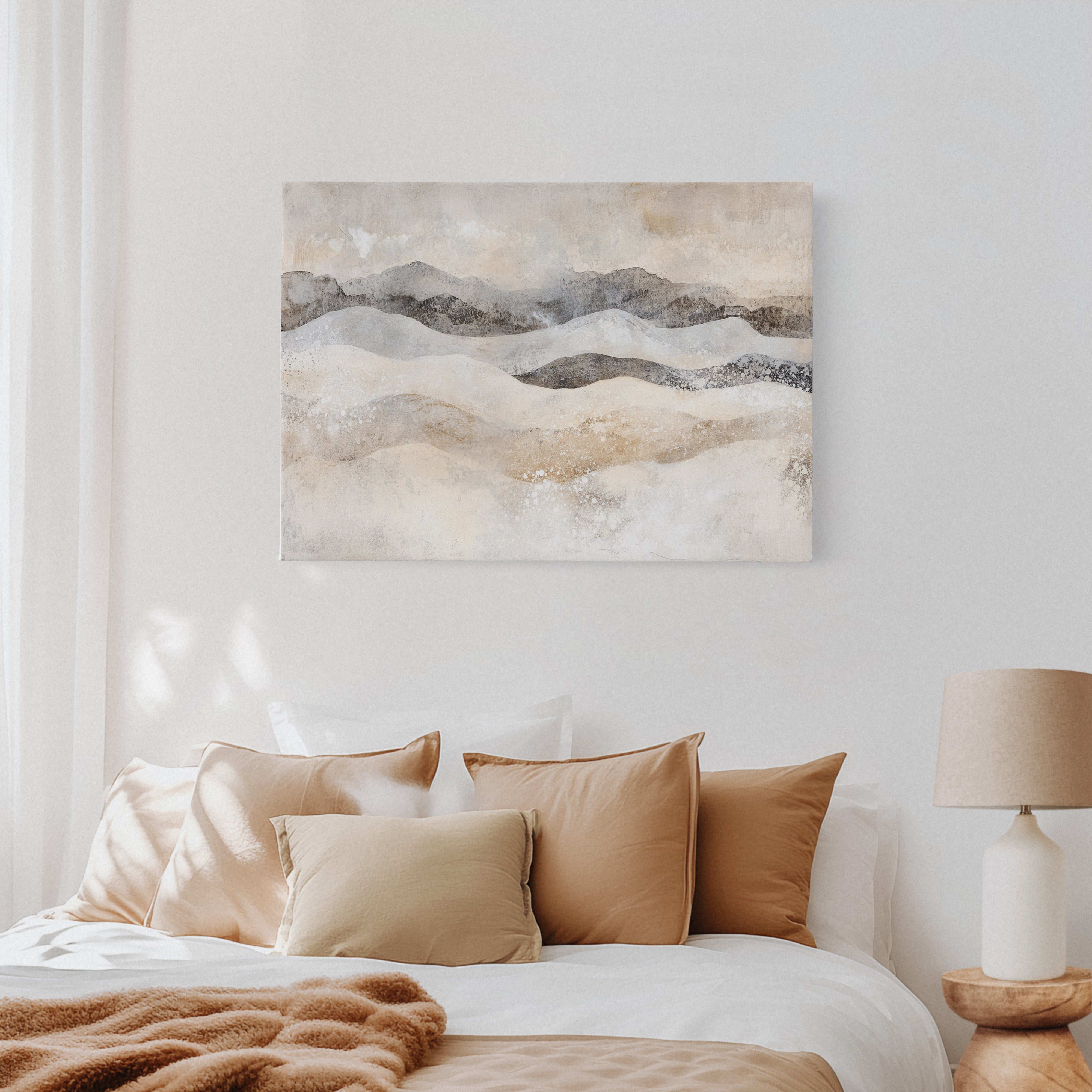 Winter Dunes Dance With Mountains