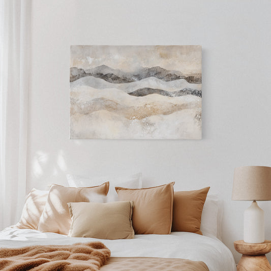 Winter Dunes Dance With Mountains