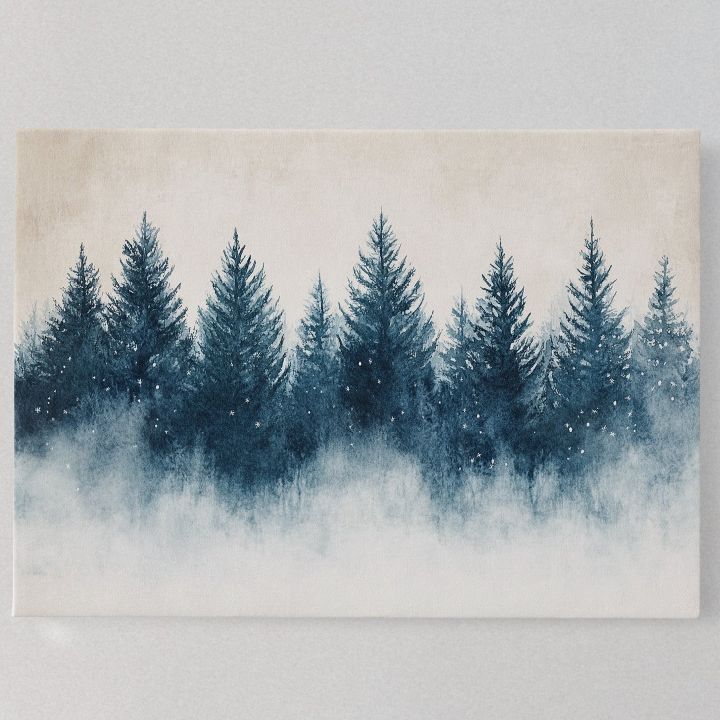 Snow Stars Dance Through Pine Night