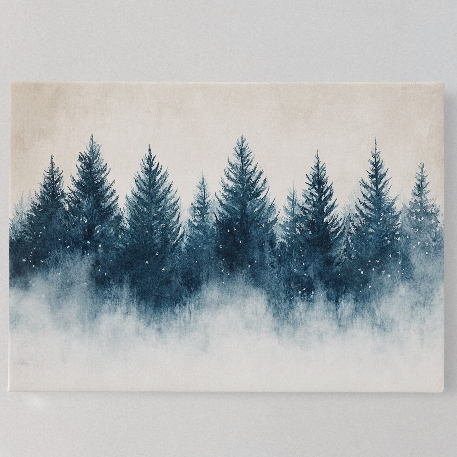 Snow Stars Dance Through Pine Night