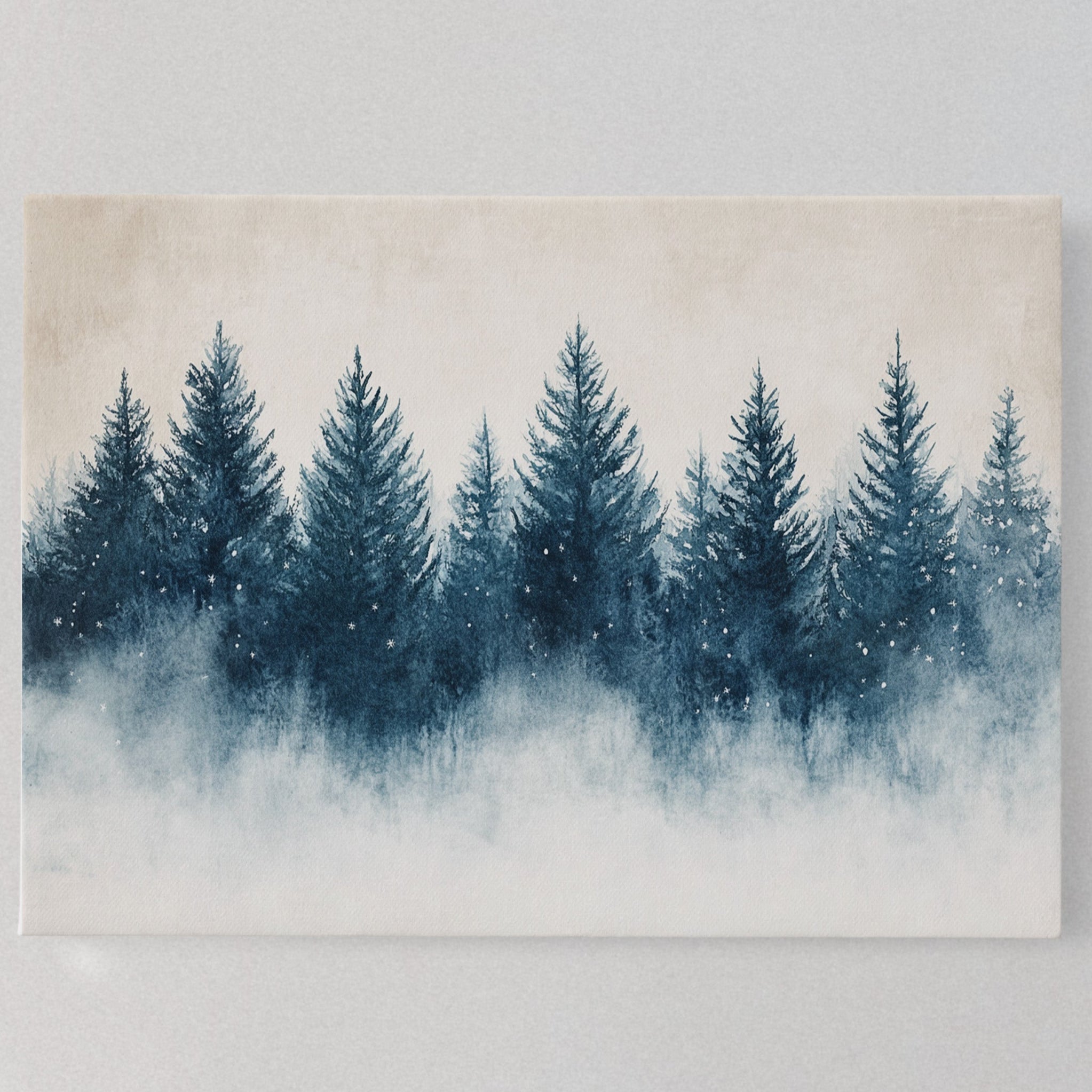 Snow Stars Dance Through Pine Night