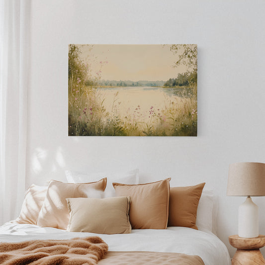 Wild Blooms Dance By Still Waters