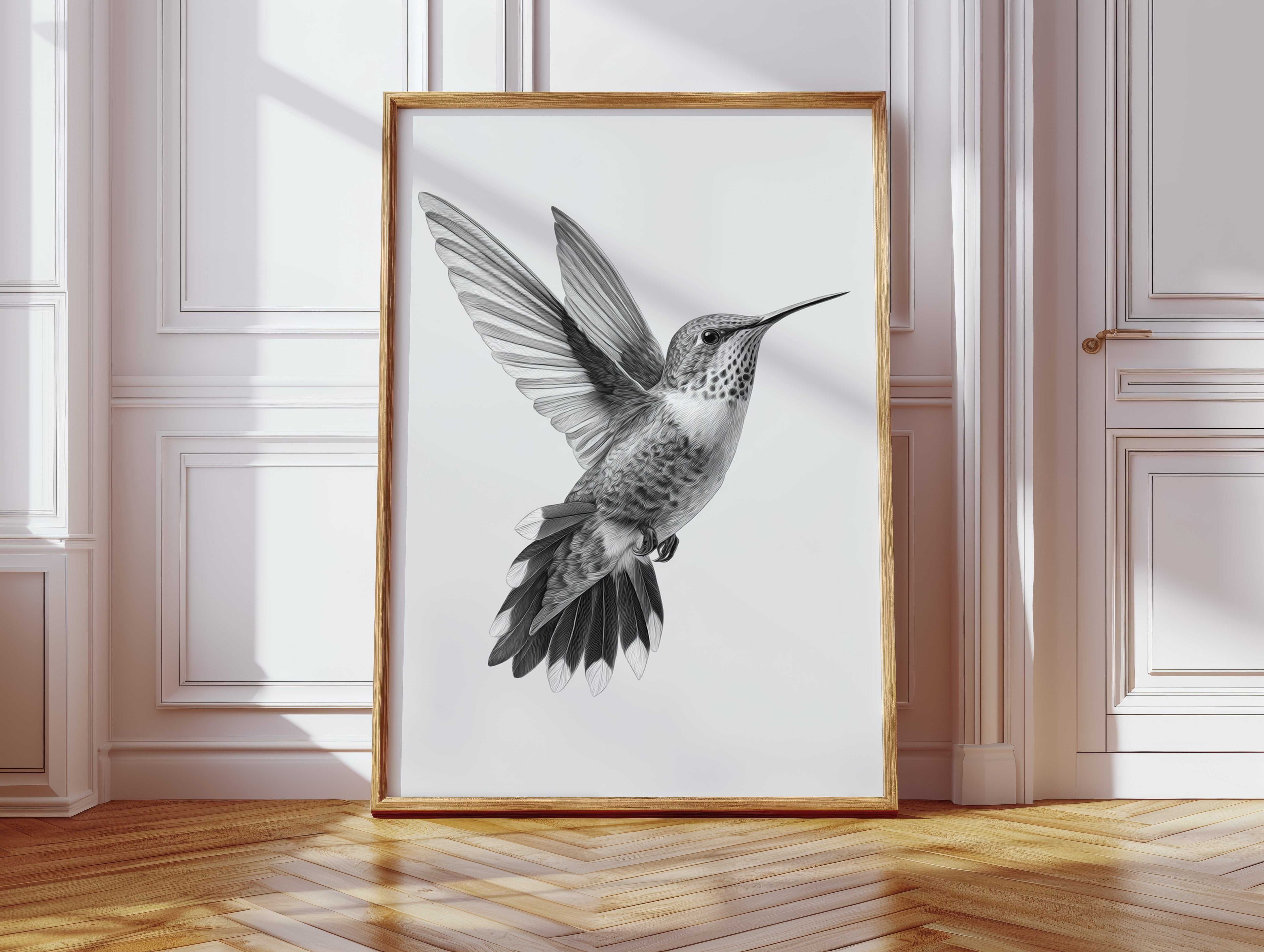 Graceful Hummingbird in Flight