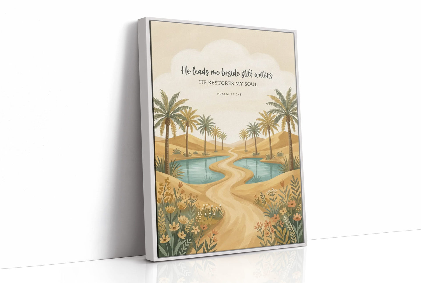 He Leads Me Beside Still Waters: Desert Oasis Path