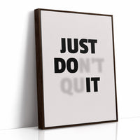 Just Do It No Excuses Typography