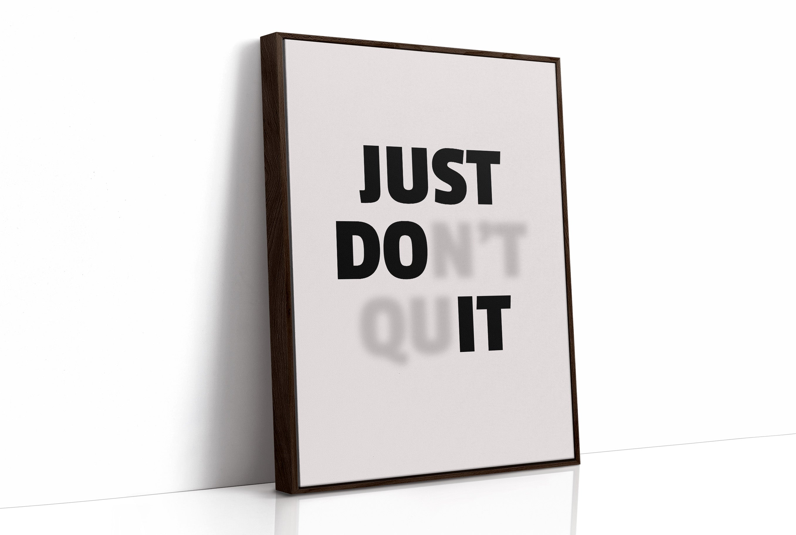 Just Do It No Excuses Typography