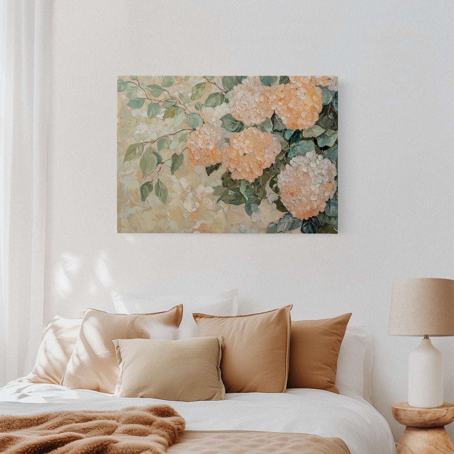 Peach Hydrangeas Paint Summer's Memory