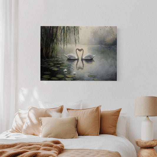 Swans Dance Among Lotus Dreams