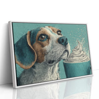 Beagle and the Whipped Cream Cup
