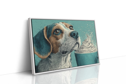 Beagle and the Whipped Cream Cup