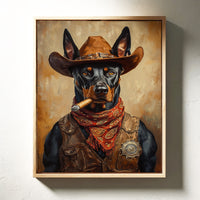 Doberman Marshal with a Steel Gaze