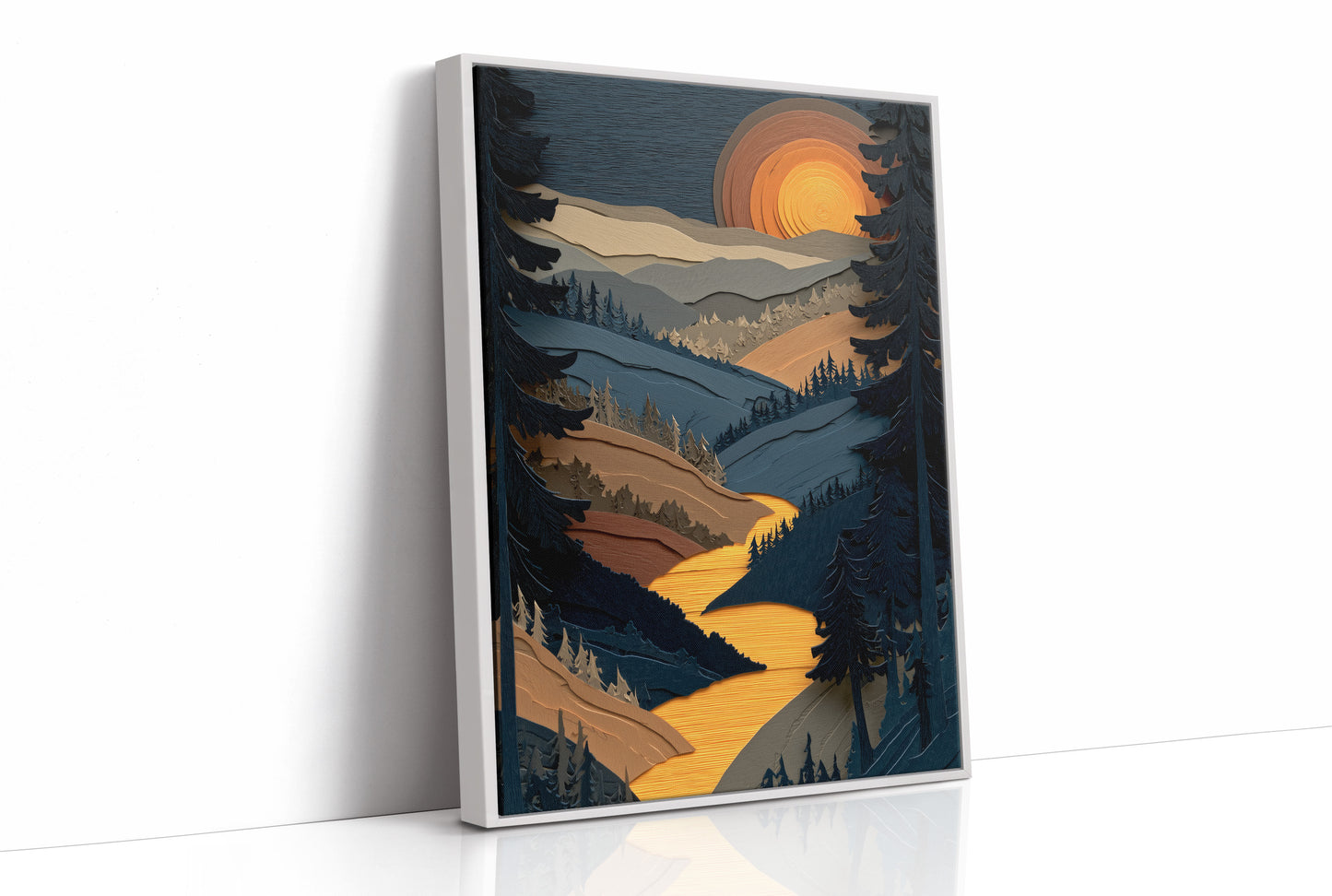 Golden River At Dusk