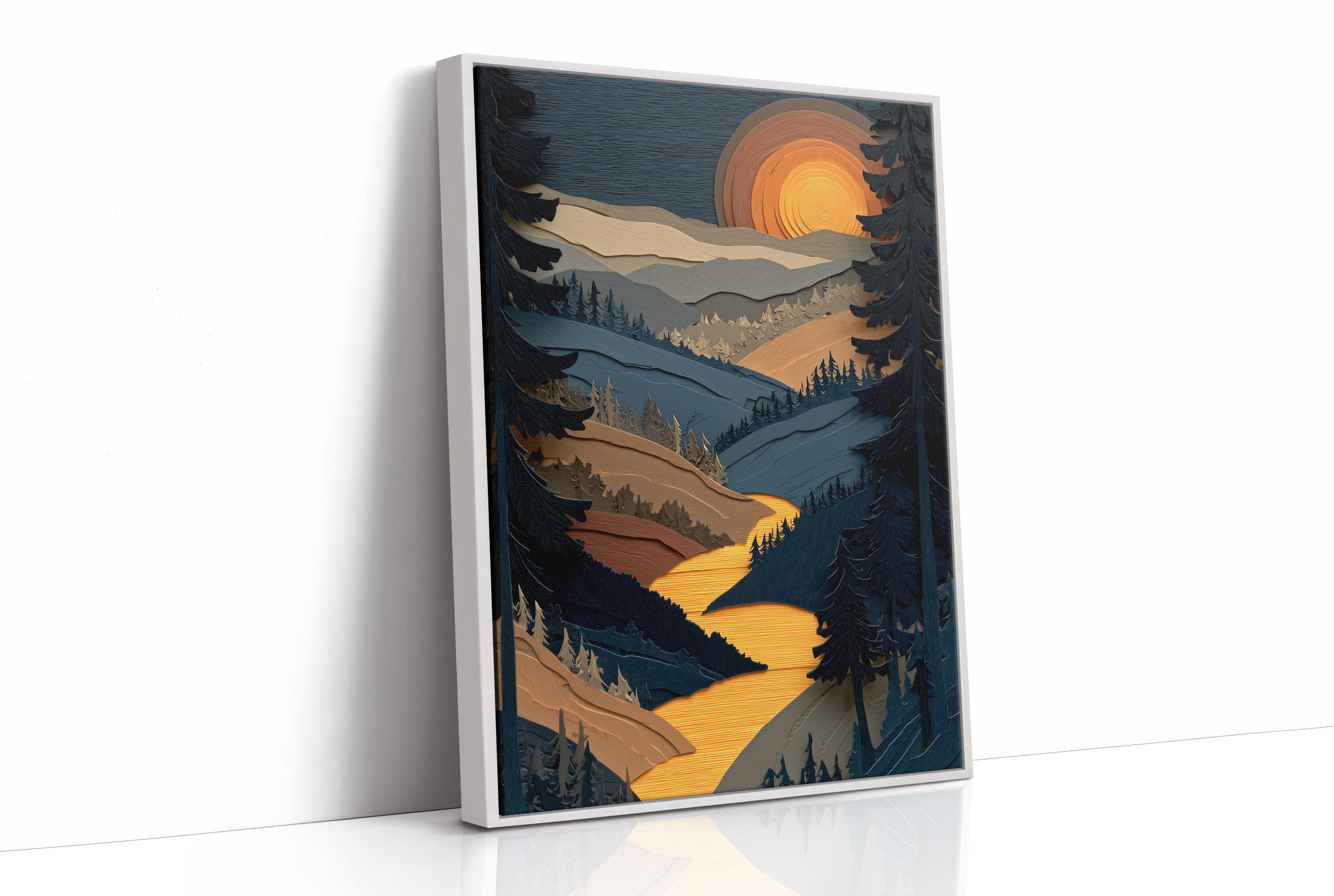Golden River At Dusk