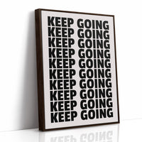 Keep Going Bold Repeat Typography