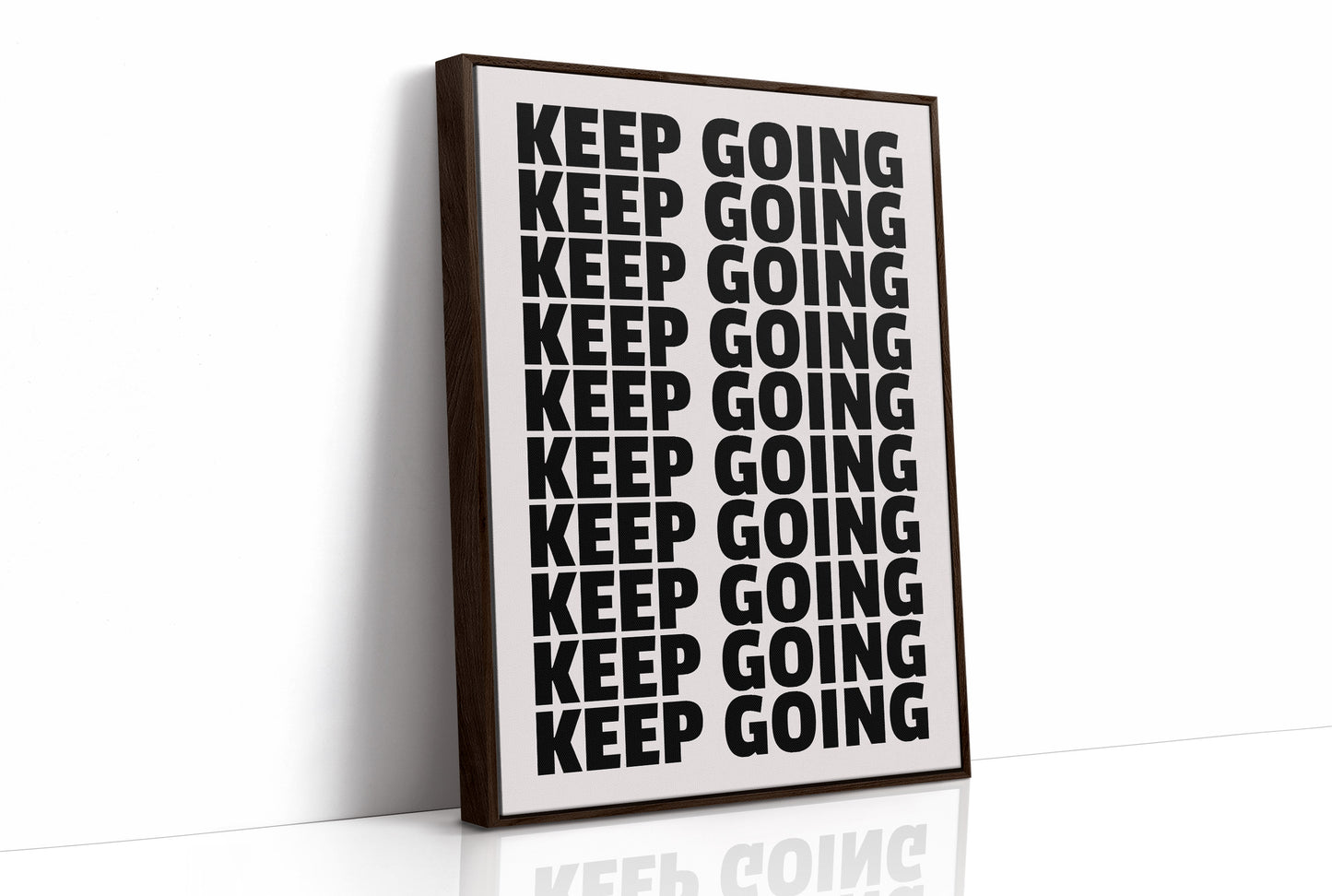 Keep Going Bold Repeat Typography