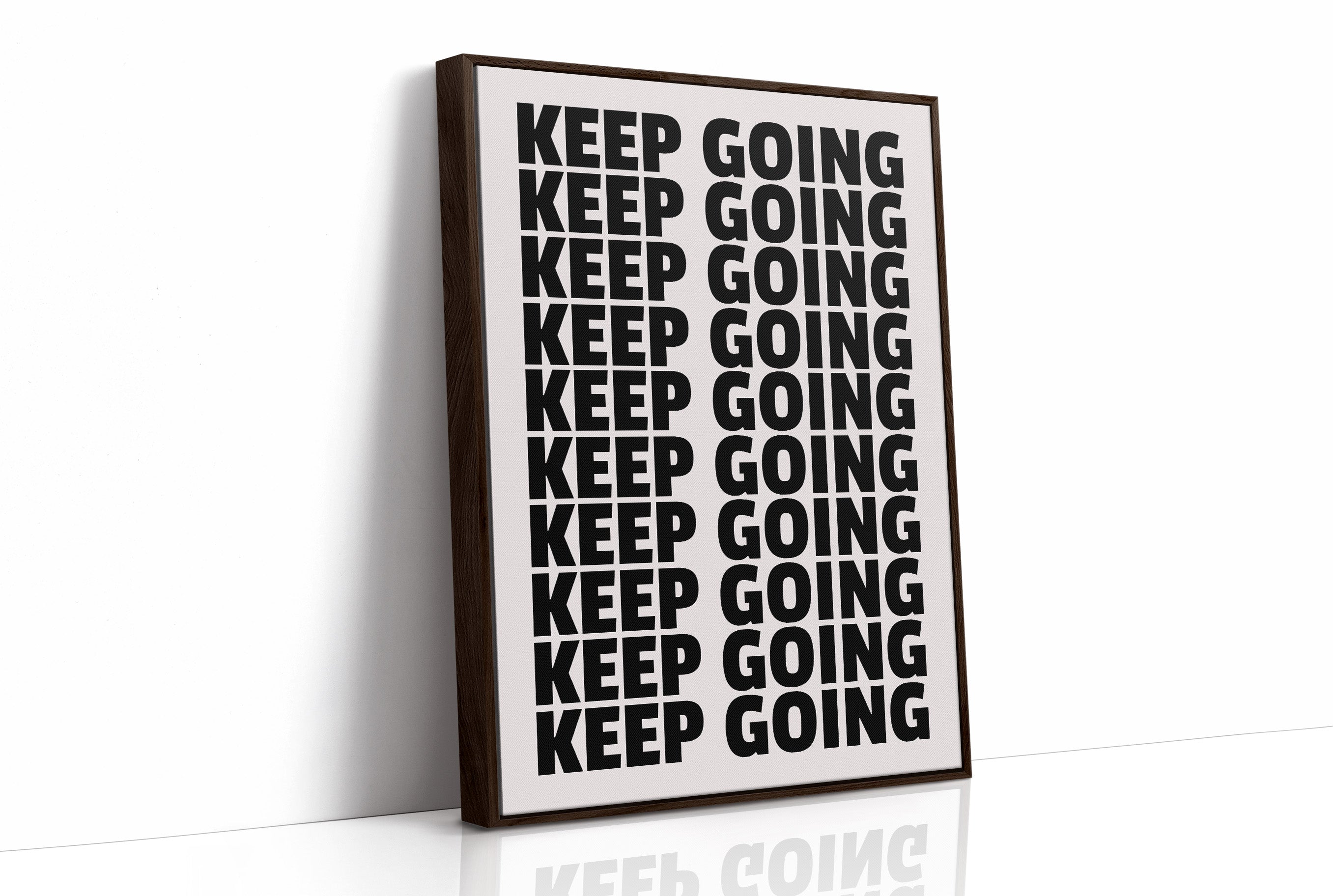 Keep Going Bold Repeat Typography