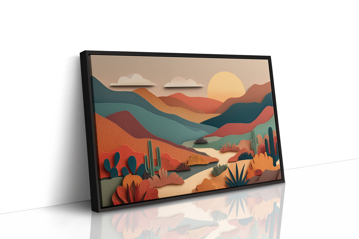 The Desert Folds at Dusk
