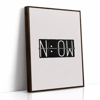 Now Flip Clock Minimal Typography