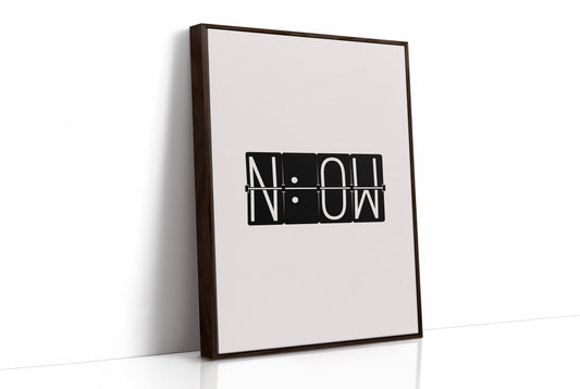 Now Flip Clock Minimal Typography