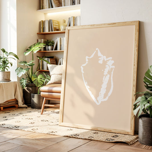 Seashell Sketches In Blush Light
