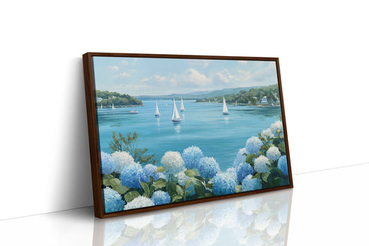 Hydrangeas Dance Along Harbor Shores