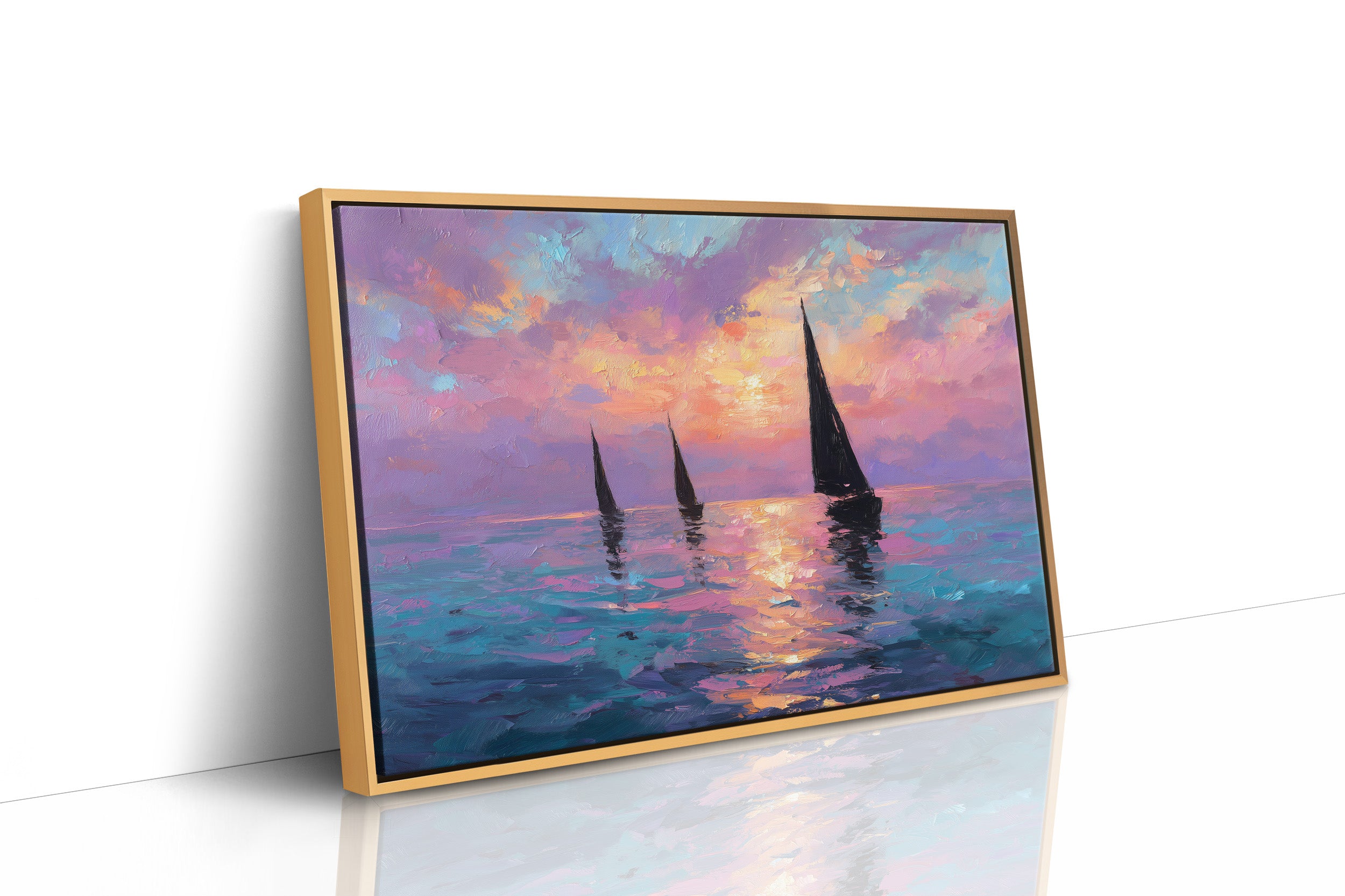 Three Sails Into the Gloaming