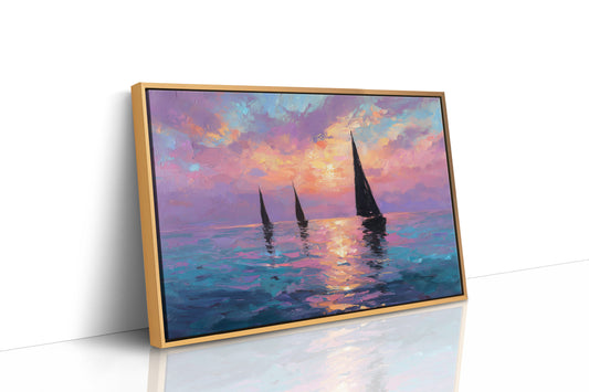 Three Sails Into the Gloaming