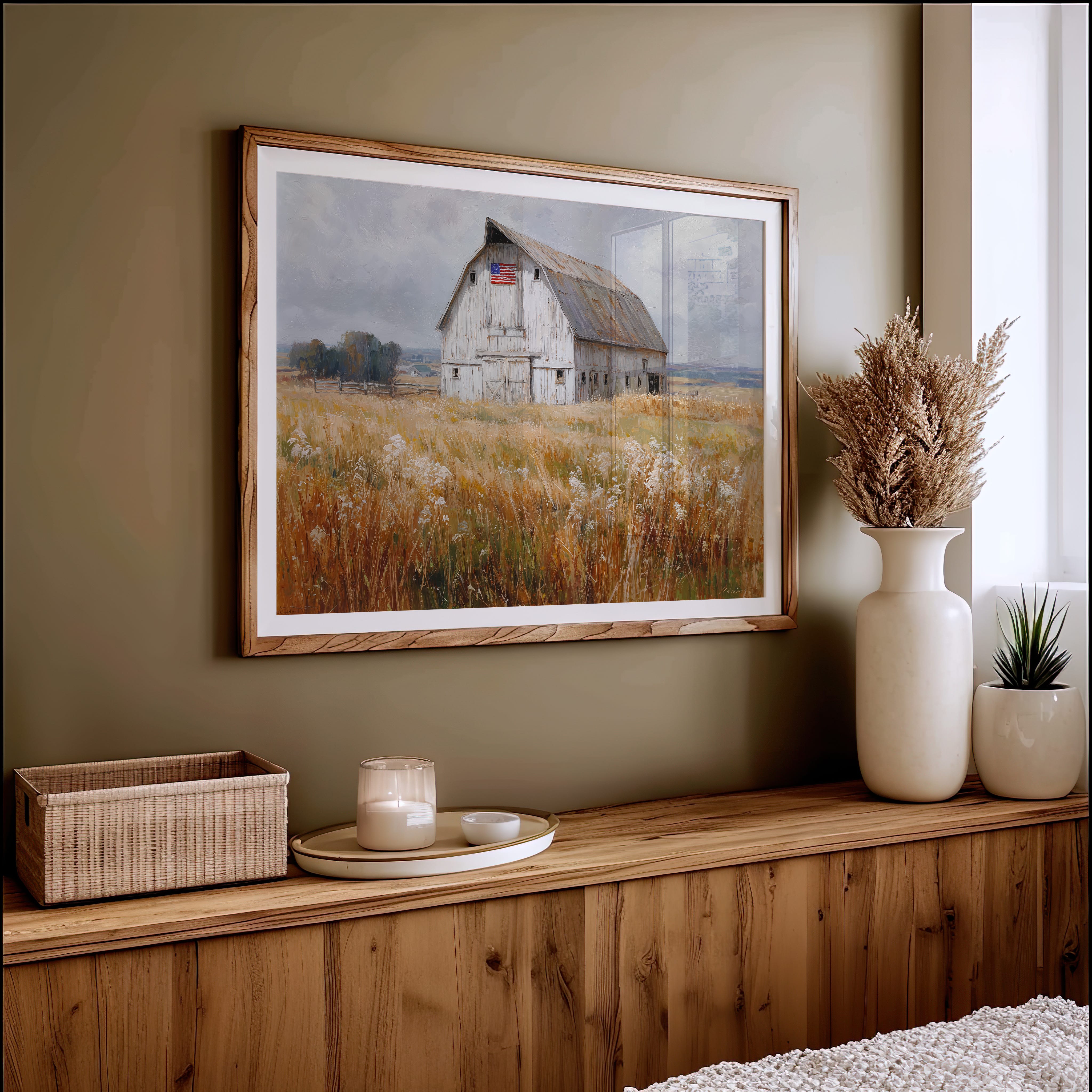 Prairie Stars Above Weathered White
