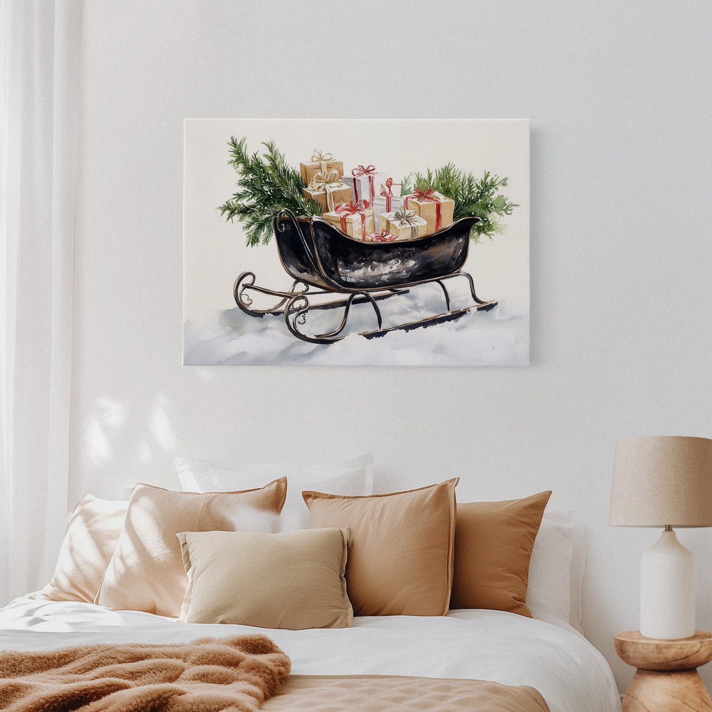 Vintage Sleigh Carries Winter Magic
