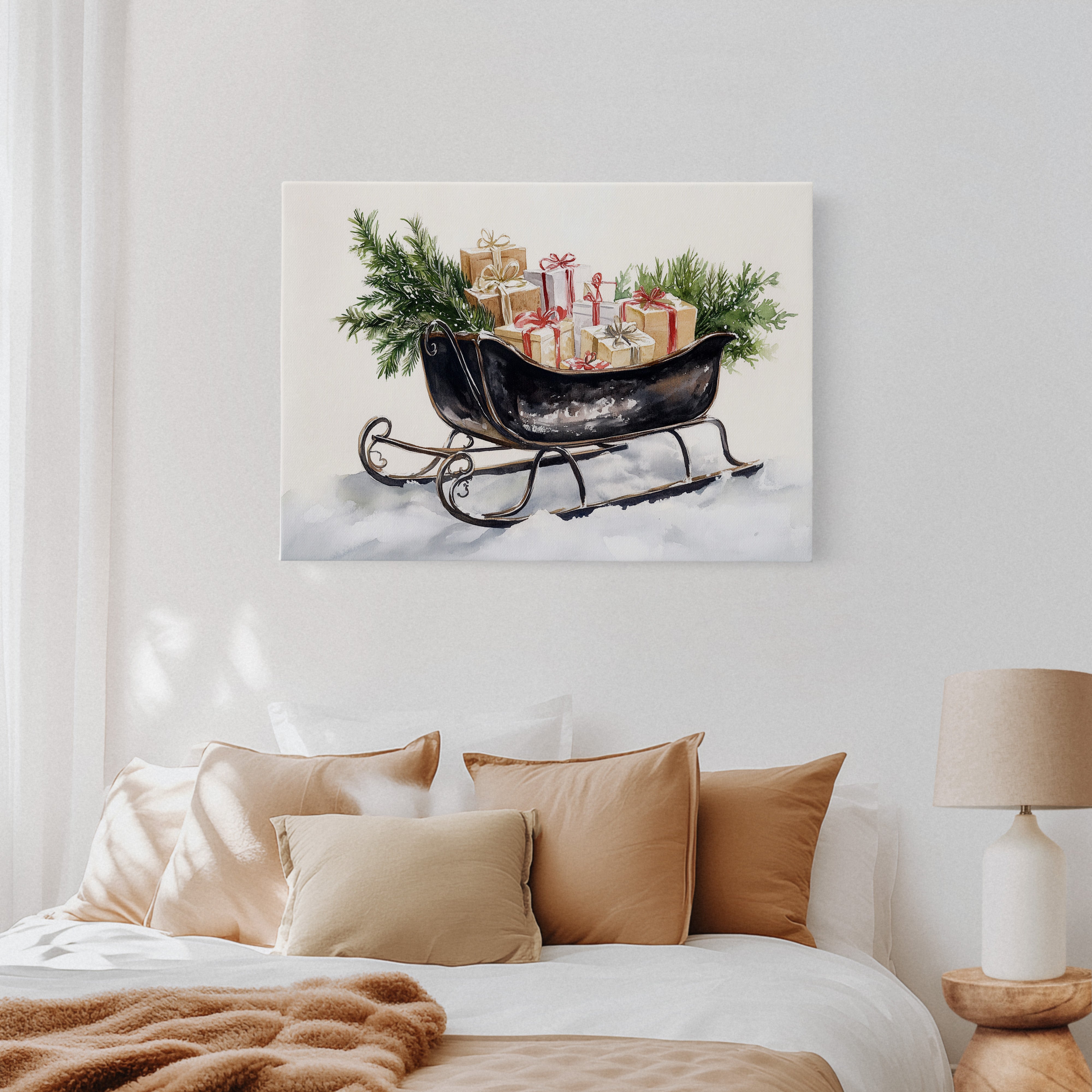Vintage Sleigh Carries Winter Magic