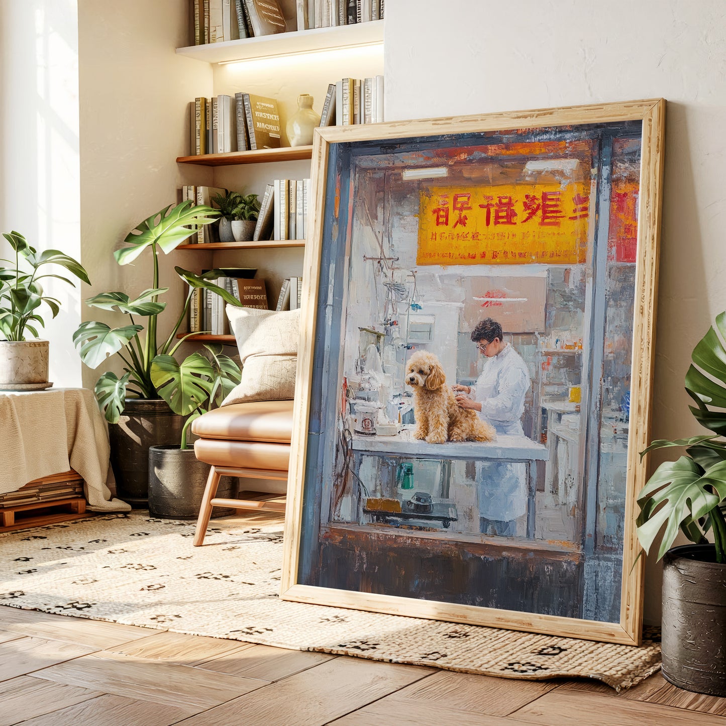 Patient Poodle At Golden Hour